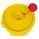 Емкость-контейнер одноразовая (желтого цвета) (для сбора острого инструментария класса Б), 6,0 л.