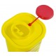 Емкость-контейнер одноразовая (желтого цвета) (для сбора острого инструментария класса Б), 1,5 л.